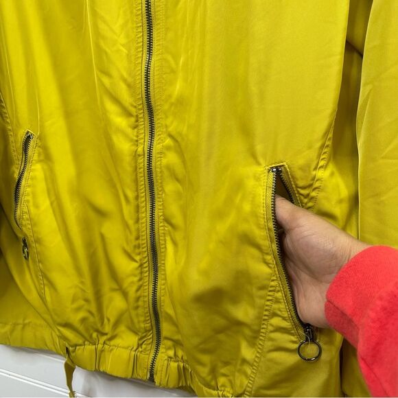 Zara | TRF Yellow Sporty Windbreaker Jacket Size XS - Picture 6 of 16